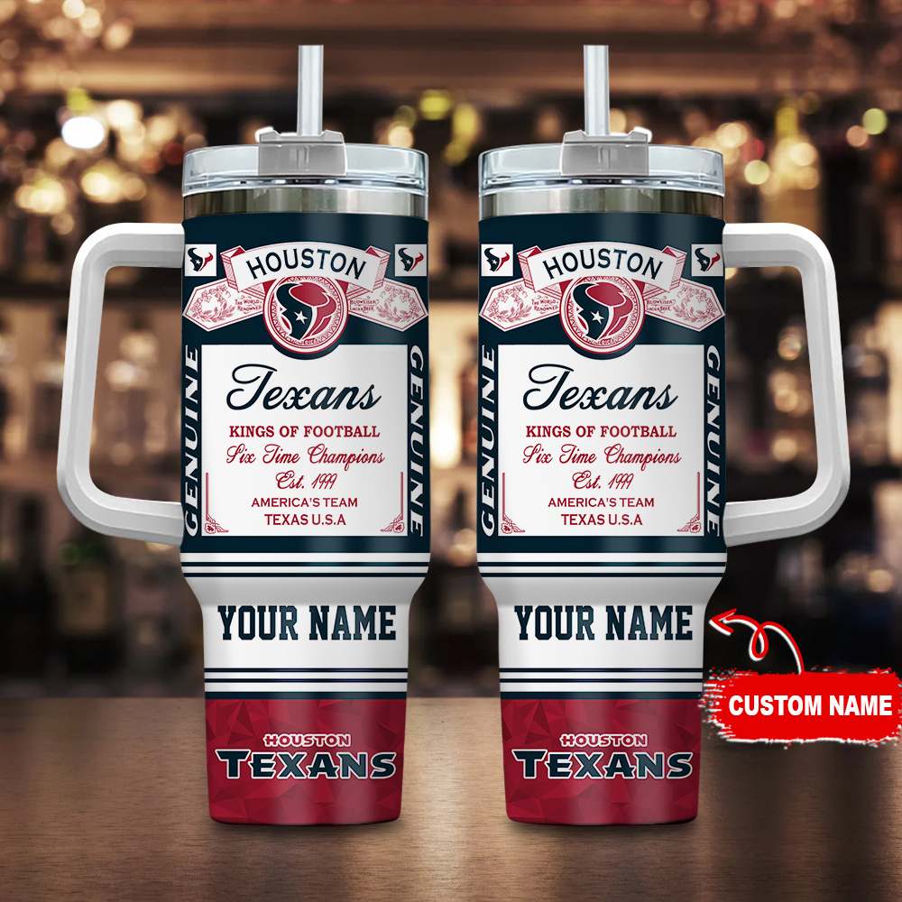 Houston Texans-NFL Kings of Football Personalized Tumbler 40Oz-SP02012413ID06DS02