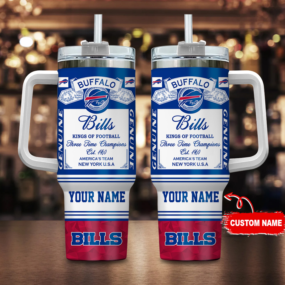 Buffalo Bills-NFL Kings of Football Personalized Tumbler 40Oz-SP02012404ID06DS02