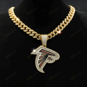 Atlanta Falcons Hip Hop Iced Out Bling Pendant Cuban Chain