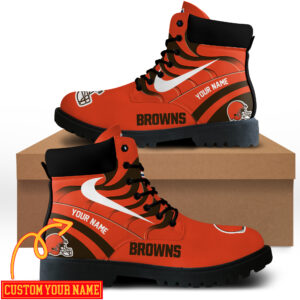 Cleveland Browns Custom Boots Shoes Idea Gift For Fan