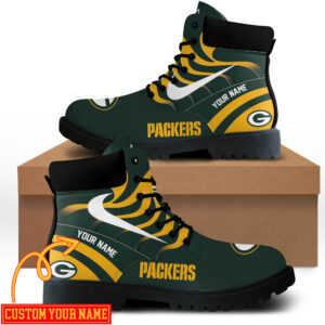 Green Bay Packers Custom Boots Shoes Idea Gift For Fan