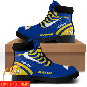 Los Angeles Rams Custom Boots Shoes Idea Gift For Fan