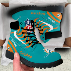 Miami Dolphins Custom Boots Shoes Idea Gift For Fan