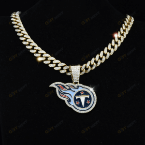 Tennessee Titans Hip Hop Iced Out Bling Pendant Cuban Chain