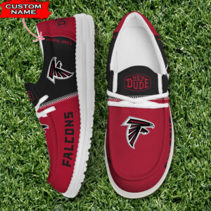 Atlanta Falcons Personalized Your Name NFL 32 Teams Hey Dude Shoes