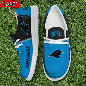 Carolina Panthers Personalized Your Name NFL 32 Teams Hey Dude Shoes