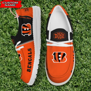 Cincinnati Bengals Personalized Your Name NFL 32 Teams Hey Dude Shoes