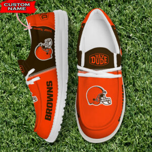 Cleveland Browns Personalized Your Name NFL 32 Teams Hey Dude Shoes