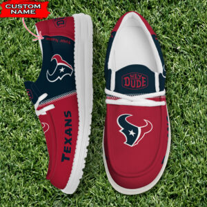 Houston Texans Personalized Your Name NFL 32 Teams Hey Dude Shoes