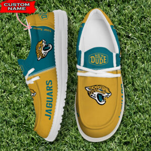 Jacksonville Jaguars Personalized Your Name NFL 32 Teams Hey Dude Shoes