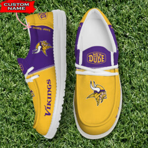 Minnesota Vikings Personalized Your Name NFL 32 Teams Hey Dude Shoes