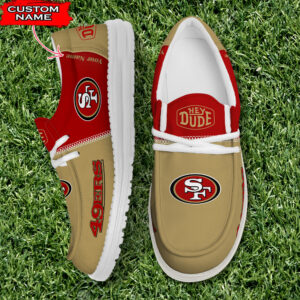 San Francisco 49ers Personalized Your Name NFL 32 Teams Hey Dude Shoes