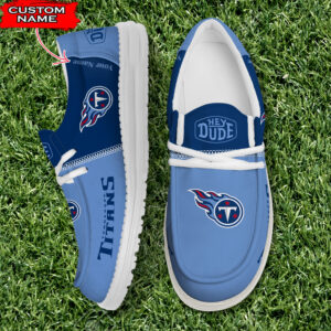 Tennessee Titans Personalized Your Name NFL 32 Teams Hey Dude Shoes