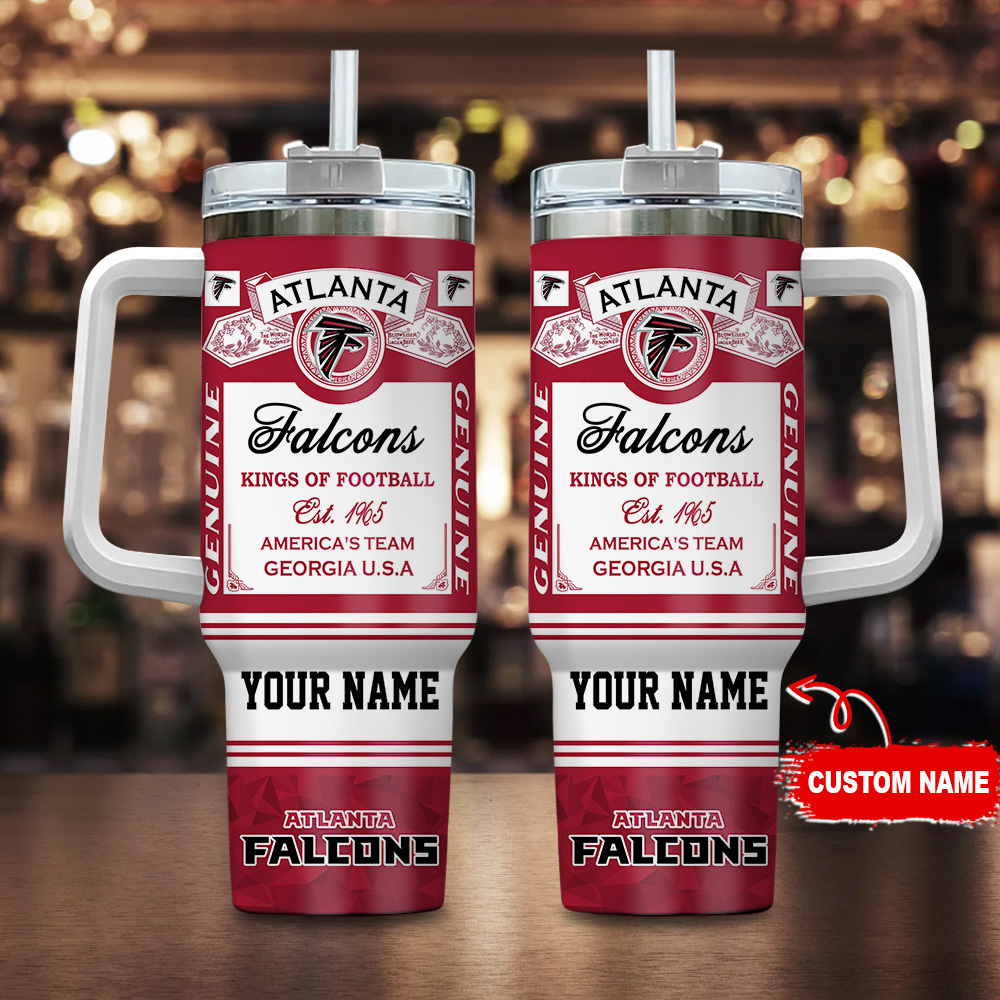 Atlanta Falcons-NFL Kings of Football Personalized Tumbler 40Oz-SP02012402ID06DS02