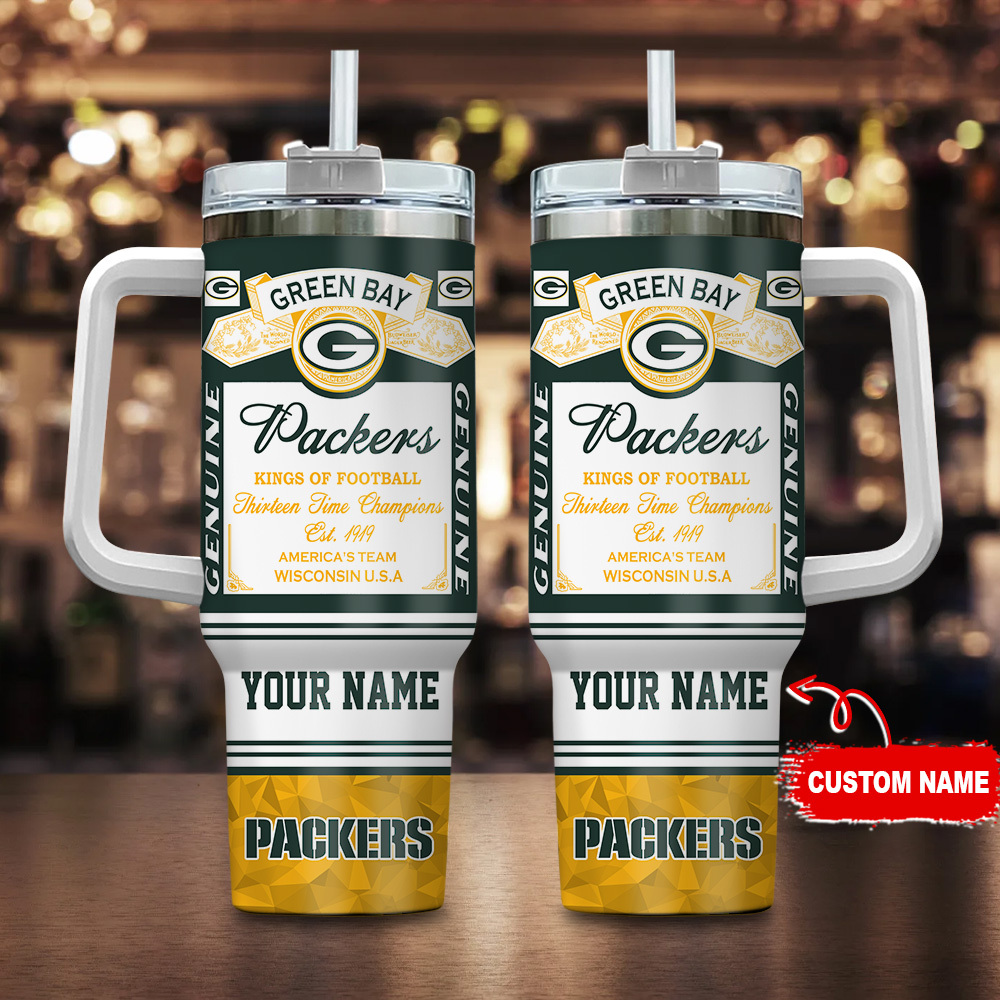 Green Bay Packers-NFL Kings of Football Personalized Tumbler 40Oz-SP02012412ID06DS02