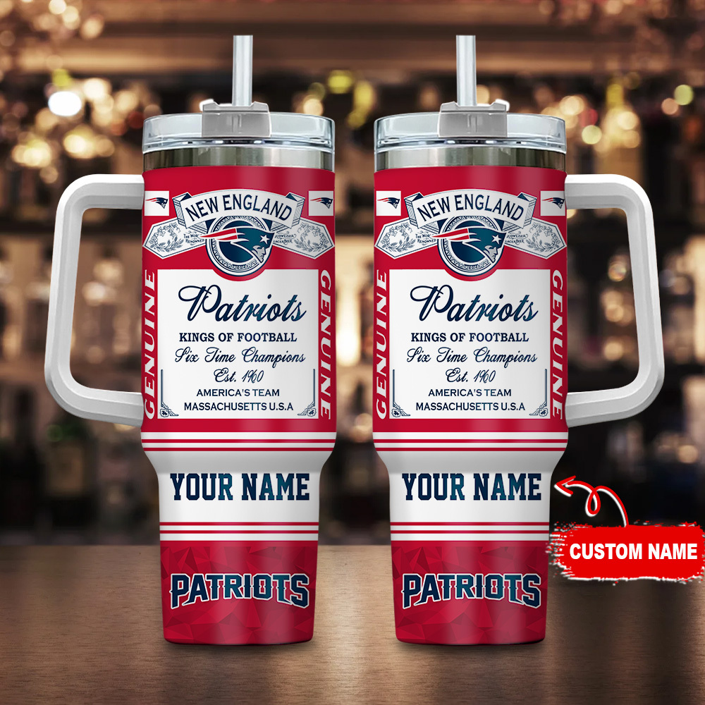 New England Patriots-NFL Kings of Football Personalized Tumbler 40Oz-SP02012422ID06DS02