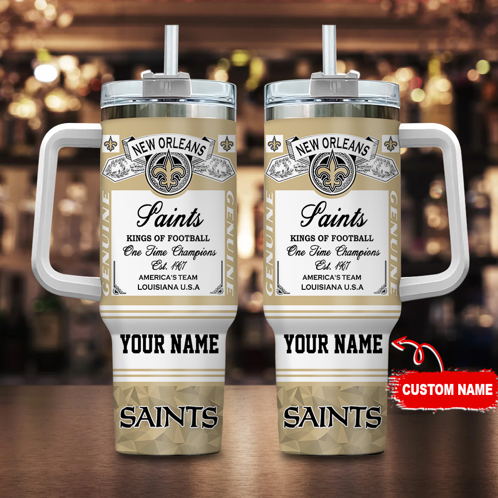 New Orleans Saints-NFL Kings of Football Personalized Tumbler 40Oz-SP02012423ID06DS02