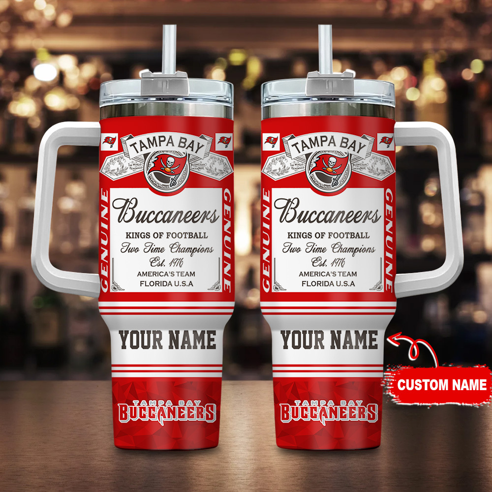 Tampa Bay Buccaneers-NFL Kings of Football Personalized Tumbler 40Oz-SP02012430ID06DS02