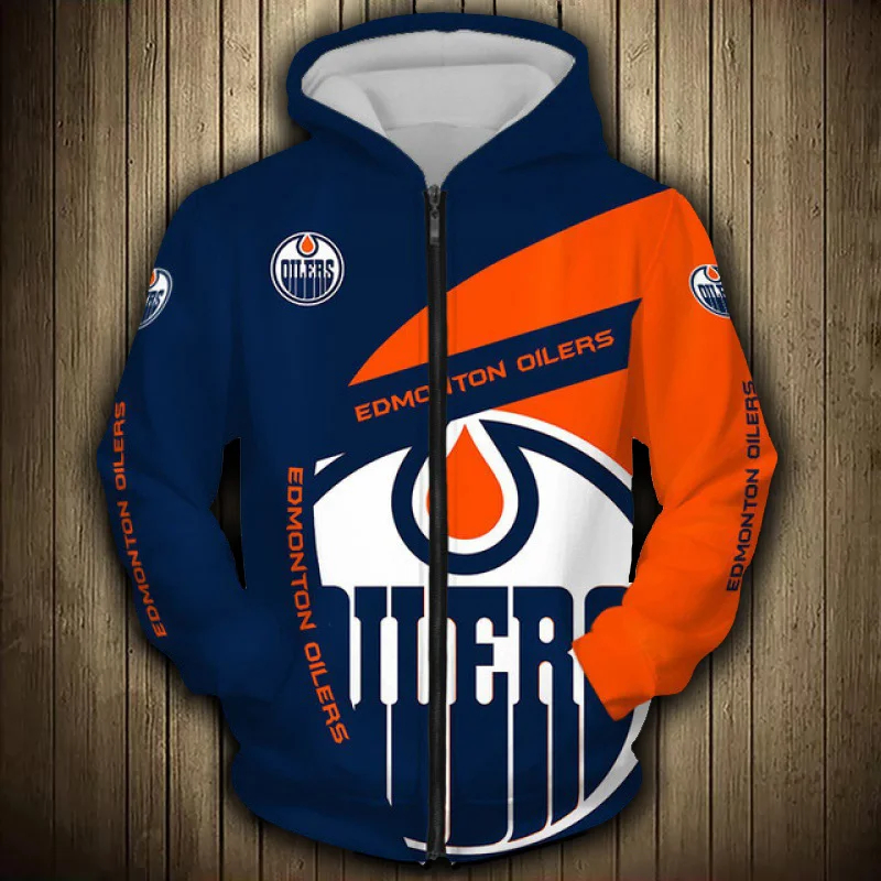 Edmonton Oilers 2023 New 3D Graphic Hoodie