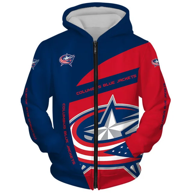 Columbus Blue Jackets 2023 New 3D Graphic Hoodie